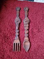 Decoratie - houten vork en lepel, Enlèvement