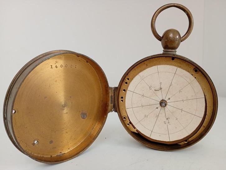 Montre horloge de veilleur de nuit ( 9,5 cm )  +/- 1900, Handtassen en Accessoires, Horloges | Antiek, Overige merken, Overige materialen