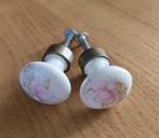 Limoges 2 ladeknoppen, Antiek en Kunst, Antiek | Meubels | Kasten, Ophalen of Verzenden