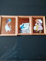 Lot de 3 petits cadres avec motif miroir, Enlèvement ou Envoi, Utilisé, Bois