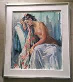 Beschaafd naakt in interieur - Annelies Hoek (geb. 1943), Ophalen of Verzenden