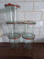 5 nieuwe weckpotten 11cm hoog 11cm diameter, Ophalen of Verzenden, Nieuw