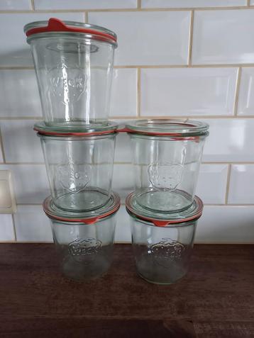 5 nieuwe weckpotten 11cm hoog 11cm diameter, Enlèvement ou Envoi, Neuf