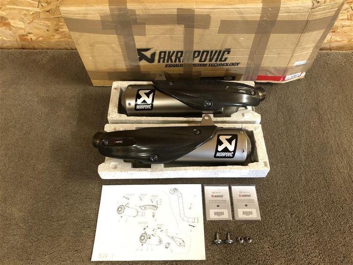 Akrapovic uitlaten dempers Ducati Scrambler 1100 2018-2020, Motoren, Onderdelen | Ducati, Gebruikt, Ophalen of Verzenden
