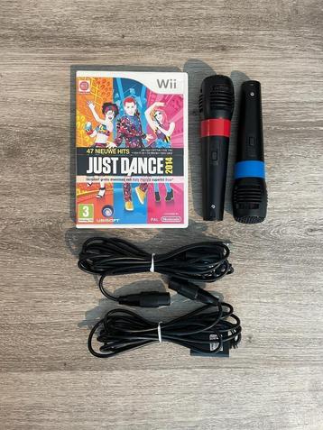 WII spel ‘just dance 2014’ met twee microfoons  beschikbaar voor biedingen