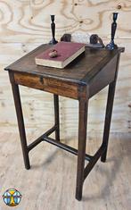 Antieke hoge houten lessenaar / schrijfbureau (19e eeuw), Ophalen of Verzenden