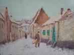 SCHILDERIJ M.VAN DEN BEMPT "Winter", Antiek en Kunst, Verzenden