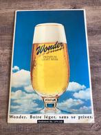 Brouwerij Moortgat - Reclamebord Wonder Premium Light Beer, Collections, Marques de bière, Enlèvement ou Envoi