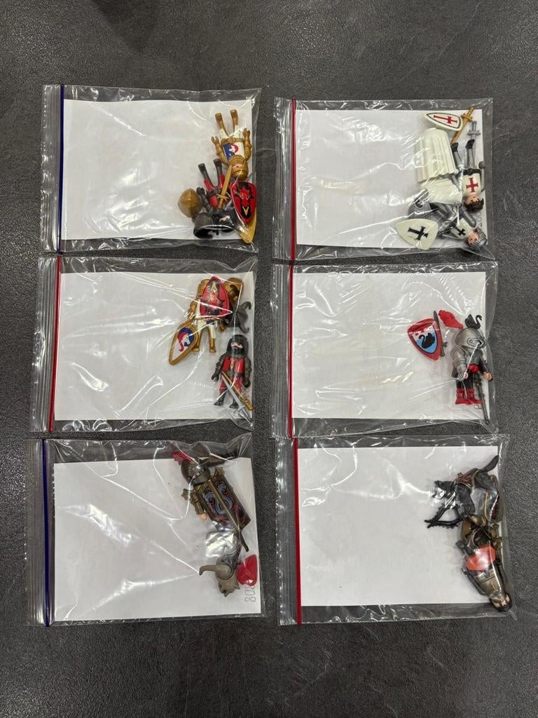 Playmobil chevalier,  6 possibilités ,complet chaque sachet, Enlèvement, Comme neuf