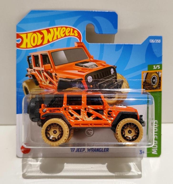 Hot Wheels Treasure Hunt '17 Jeep Wrangler (2022), Hobby en Vrije tijd, Modelauto's | Overige schalen, Ophalen of Verzenden