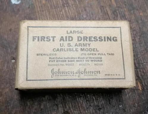 Pansement bandage militaire US Américain WW2, Verzamelen, Militaria | Tweede Wereldoorlog, Verzenden