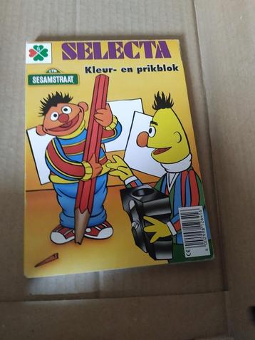 sesamstraat kleur en prikblok nieuw beschikbaar voor biedingen