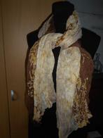 Bruin-beige sjaal, Ophalen of Verzenden, Zo goed als nieuw, Sjaal