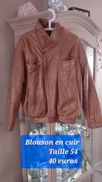 Jolie veste en cuir Taille 54 impeccable, Vêtements | Hommes, Pulls & Vestes, Comme neuf, Enlèvement ou Envoi