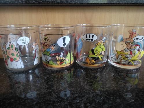 4 verres Astérix (Pub. Nutella), Verzamelen, Stripfiguren, Nieuw, Gebruiksvoorwerp, Asterix en Obelix, Ophalen of Verzenden