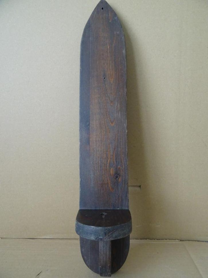 Houten console voor beeld wandconsole 49cm console wand, Antiek en Kunst, Curiosa en Brocante, Ophalen of Verzenden