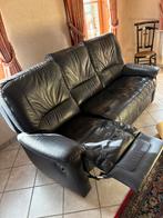 Lederen zetel met relax, Huis en Inrichting, Ophalen