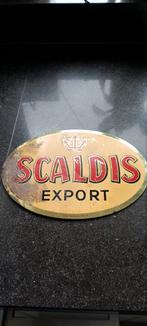 Oude reklaamplaat 1954 oude brouwerij Scaldis Hingene, Ophalen of Verzenden, Zo goed als nieuw