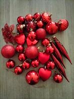 Rode kerstballen en ornamenten, Diversen, Ophalen of Verzenden, Zo goed als nieuw