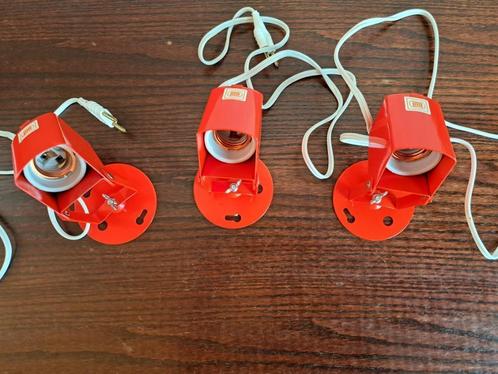 3 originele Vintage spots LITA, Huis en Inrichting, Lampen | Spots, Zo goed als nieuw, Plafondspot of Wandspot, Metaal of Aluminium