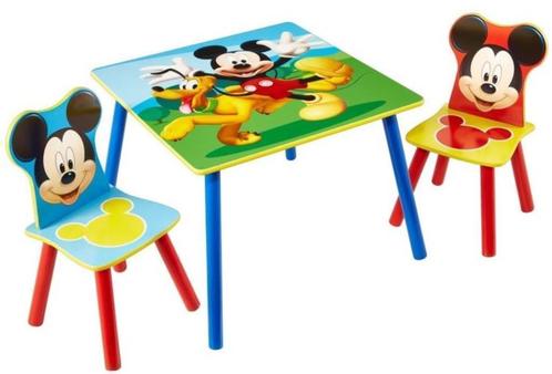 Mickey Mouse Tafel met 2 Stoeltjes - Gratis Verzending, Kinderen en Baby's, Kinderkamer | Tafels en Stoelen, Nieuw, Tafel(s) en Stoel(en)