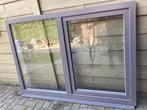 RAAM PVC - THERMOGLAS- WIT,GRIJS- DAGMAAT- DRAAIKIP, Doe-het-zelf en Bouw, Ophalen, Zo goed als nieuw