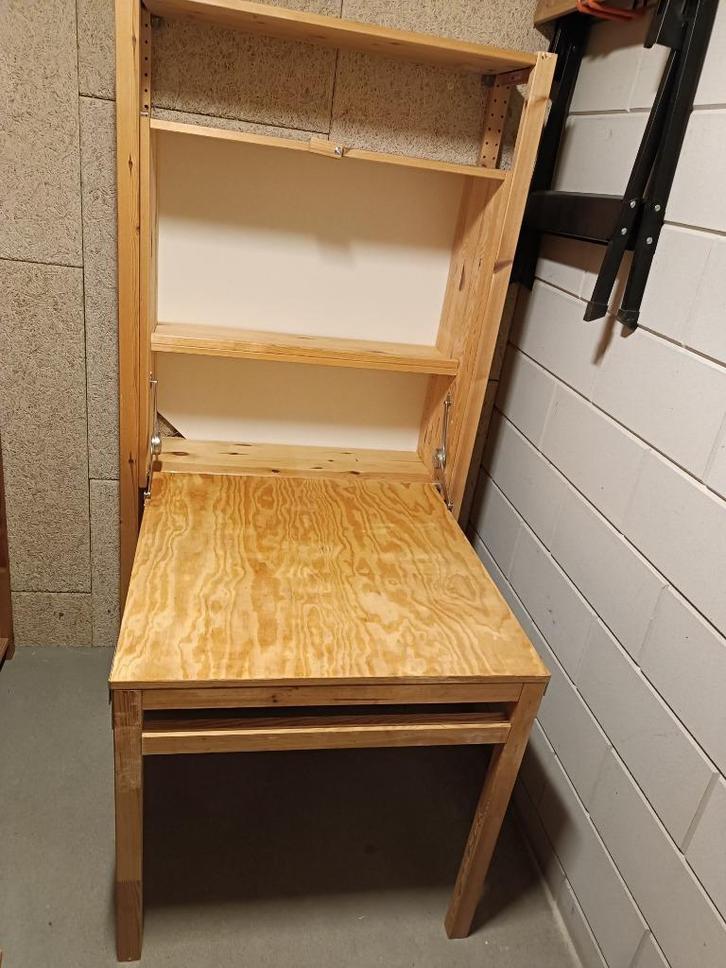 Ivar rek en klaptafel / buro, Huis en Inrichting, Kasten | Stellingkasten, Zo goed als nieuw, Ophalen