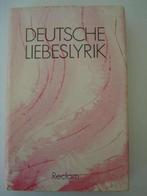 BK2. Deutsche Liebeslyrik Reclam, Plusieurs auteurs, Comme neuf, Hans Wagener, Envoi