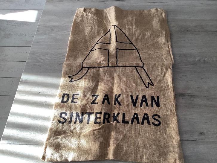 Sac Père Noël en jute (66x50 cm), Divers, Saint-Nicolas, Comme neuf, Enlèvement ou Envoi