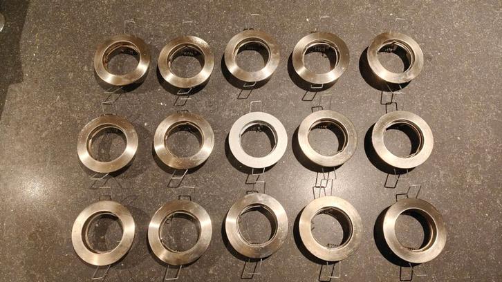 Ensemble de spots de plafond encastrés - 15 pièces, Maison & Meubles, Lampes | Spots, Utilisé, Spot encastrable ou Spot mural