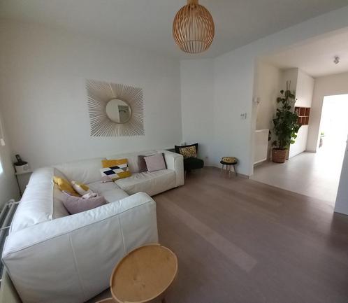 Leren zetel te koop: 200 x 200 cm, Huis en Inrichting, Zetels | Zetels, Gebruikt, Hoekbank, Vierpersoons of meer, 200 tot 250 cm