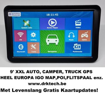 9' XXL Camper, Auto, Vrachtwagen GPS Navigatie IGO Eu Map.BT beschikbaar voor biedingen