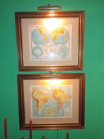 2 oude (jaren '50) kaarten Zuid-Amerika / alles aan - 50%, Antiek en Kunst, Ophalen, Aardrijkskunde