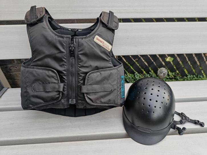 beschermvest en tok voor paardrijden (kind), Dieren en Toebehoren, Paardrijkleding, Gebruikt, Kinderen, Bovenkleding, Recreatie