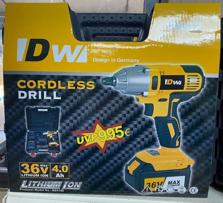 Batterie pour clé à chocs. Nouveau, Autos : Divers, Outils de voiture, Neuf, Enlèvement ou Envoi