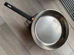 Koperen pan crepe suzette, Huis en Inrichting, Keuken | Potten en Pannen, Ophalen, Zo goed als nieuw