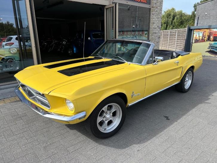 Ford Mustang cabriolet V8, Auto's, Oldtimers, Bedrijf, Te koop, Lederen bekleding, Lichtmetalen velgen, Radio, Ford, Benzine, Cabriolet