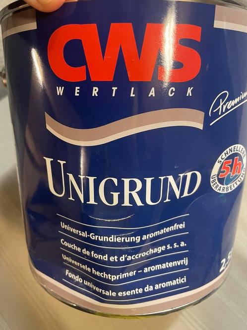 CWS unigrund (primer) donkergrijs 2,5liter, Hobby & Loisirs créatifs, Peinture, Neuf, Enlèvement ou Envoi