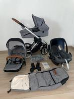 Mutsy Evo Concrete Melange / Cognac kinderwagen 3-in-1, Voetenzak, Ophalen of Verzenden, Zo goed als nieuw