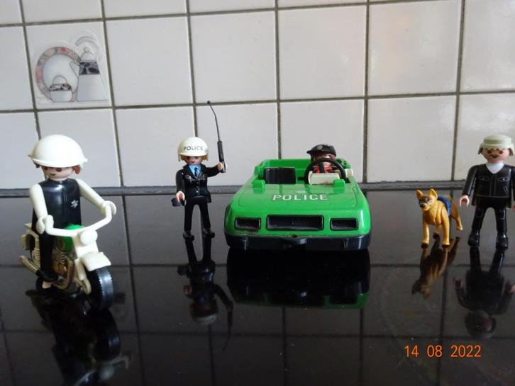 playmobil, set met politieauto, moto en agenten  ...., Kinderen en Baby's, Speelgoed | Playmobil, Ophalen of Verzenden