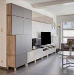 TV kastjes Ikea besta beige bruin walnoot patroon., Huis en Inrichting, Kasten | Wandmeubels, Ophalen, Gebruikt