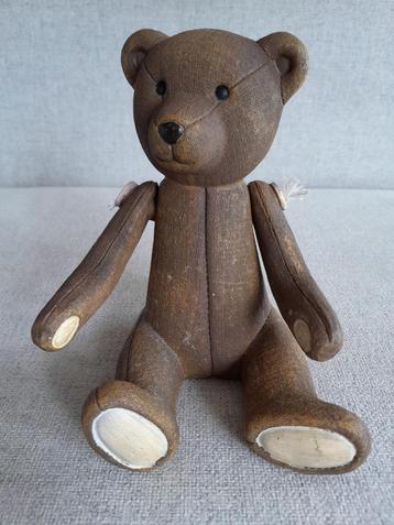 Ours en peluche rétro avec pattes avant mobiles - 15 cm, Enlèvement ou Envoi, Comme neuf, Animal