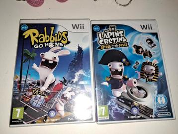 Rabbids go home wii neuf +lapins crétins retour  neuf 