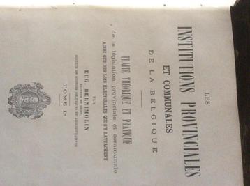 Boeken institutions provinciales beschikbaar voor biedingen