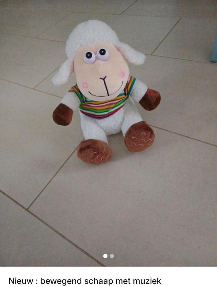 Baby speelgoed: Bewegend en zingend schaapje, Kinderen en Baby's, Speelgoed | Knuffels en Pluche, Zo goed als nieuw, Ophalen