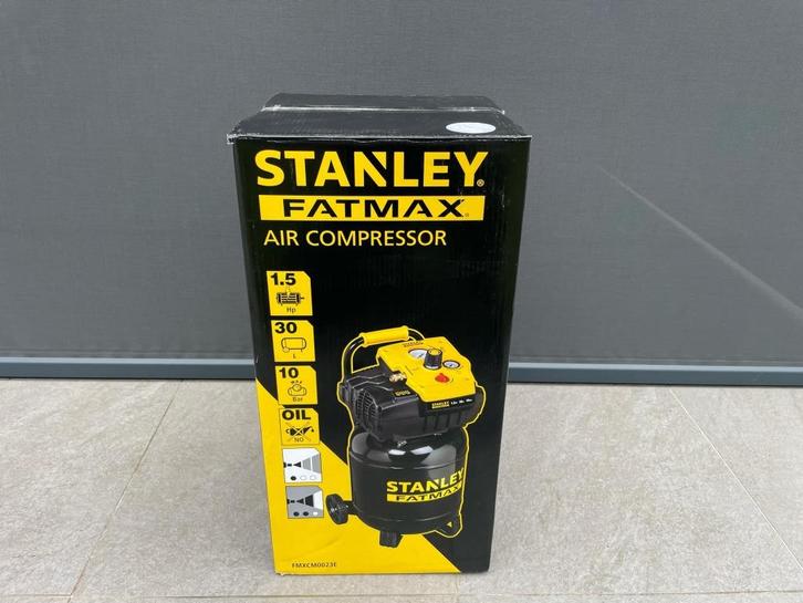 Compresseur Stanley Fatmax 30L, Doe-het-zelf en Bouw, Compressors, Nieuw, 6 tot 10 bar, 25 tot 100 liter, Minder dan 200 liter/min