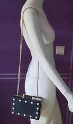 Zara pearl box bag/schoudertas, Handtassen en Accessoires, Tassen | Damestassen, Ophalen of Verzenden, Zo goed als nieuw, Zwart