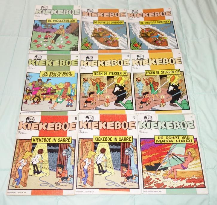 Verzameling strips Kiekeboe - Uitgeverij J. Hoste/Standaard., Boeken, Stripverhalen, Gelezen, Meerdere stripboeken, Ophalen of Verzenden