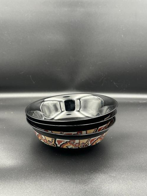 Arcoroc Tampico Glazen kommen – Vintage Set van 3 (France), Antiek en Kunst, Antiek | Schalen, Ophalen of Verzenden