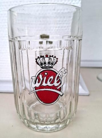 émaile Bierglas Met oor Wiel's (brouwerij wielemans) 0.5L beschikbaar voor biedingen